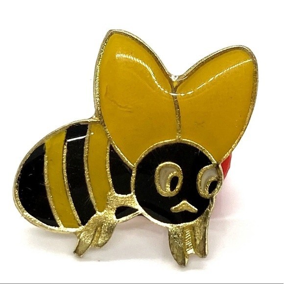 Honey Bee‎ lapel Jacket tie pin Backpack Pin Jean Jacket vest Pin Hat Pin - Picture 1 of 4